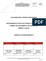 Procedimiento Cambio de Caja de Rodamineto de Zarandas