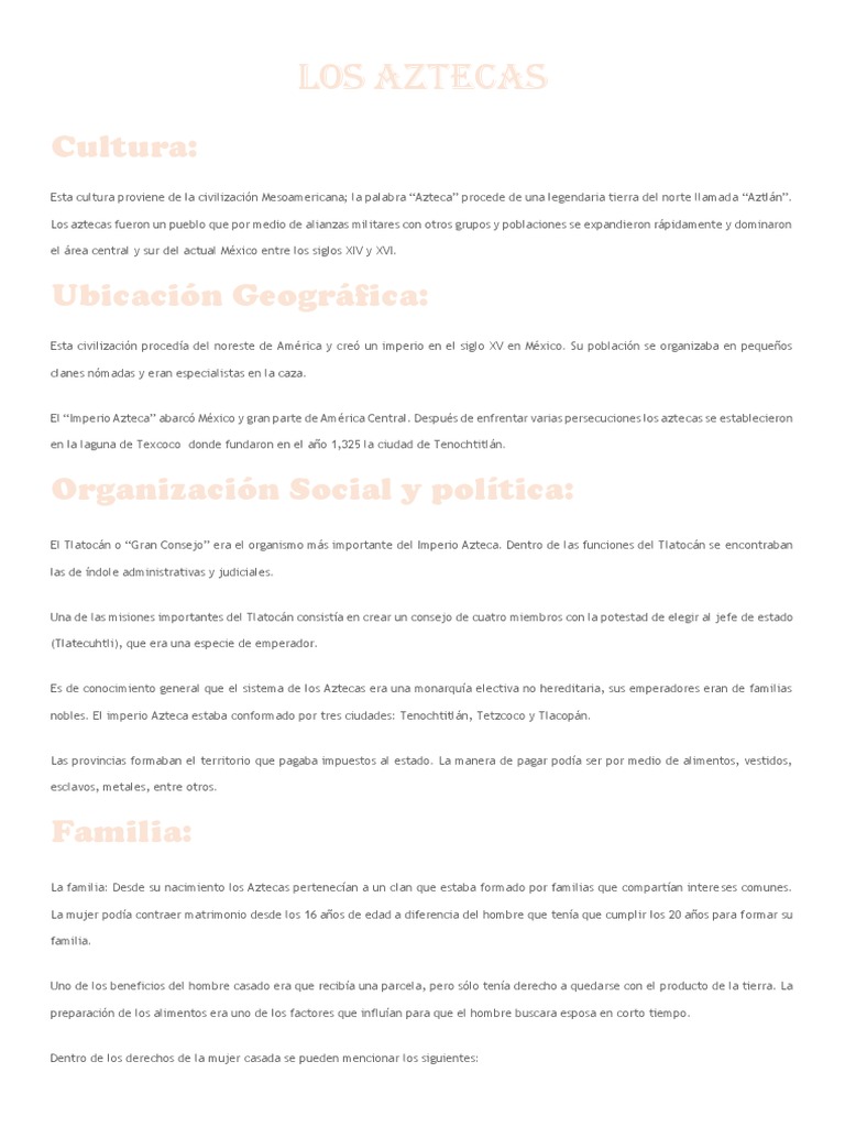 Los Aztecas Pdf