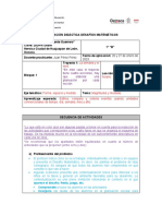 Formato de Planeación Matemáticas Primero. Mtro. Yasem