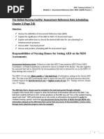 Module 3 Assessment Reference Date For MDS 3.0