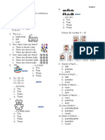 ESL Mid Test Semester 1 Grade 2