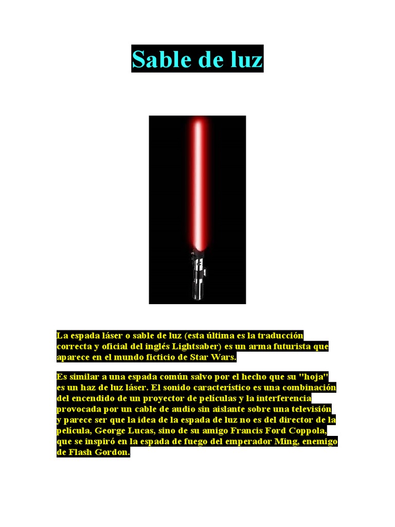 Sable de Luz | PDF | Guerra de las Galaxias, image size:768x1024