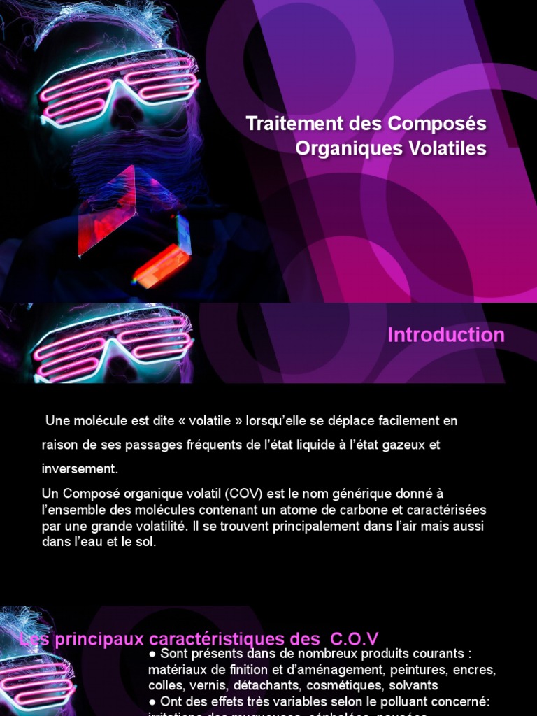 Traitement Des Composés Organiques Volatiles PDF Composé organique
