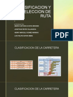 Clasificacion y Seleccion de Ruta