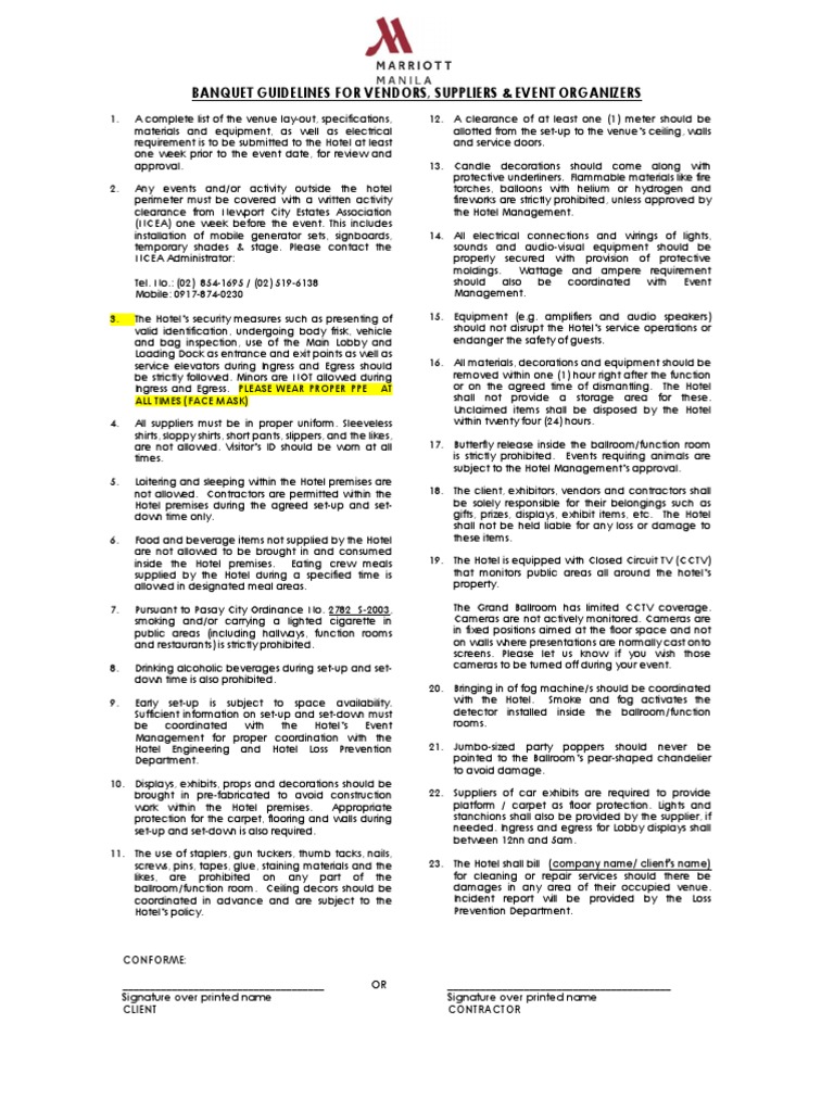 Marriott Guidelines | Download Free PDF | Closed Circuit Television