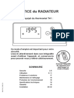 Notice Du Radiateur: Équipé Du Thermostat T41