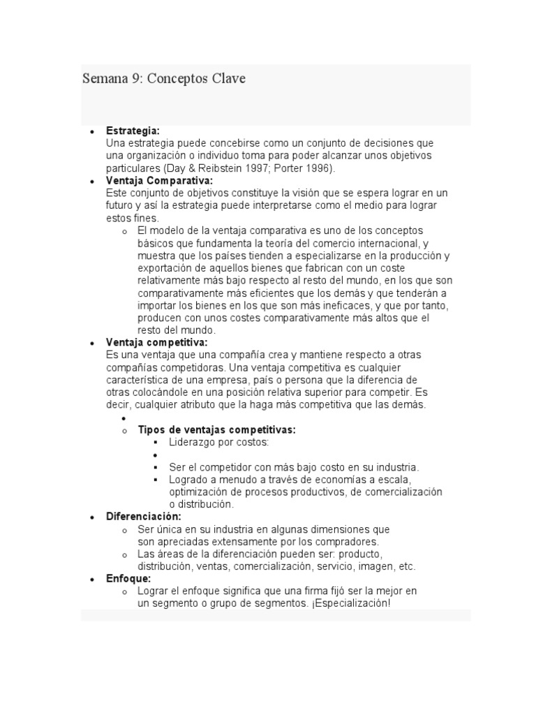 Semana 9 Conceptos Claves PDF