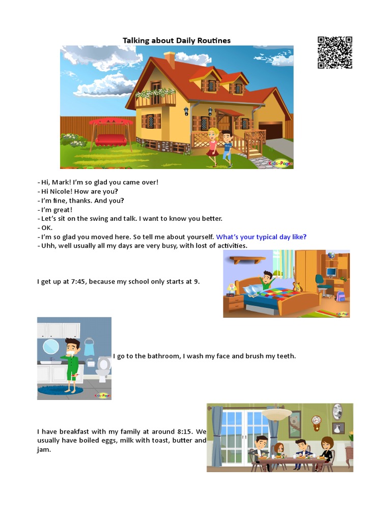 Daily Routines | PDF | Lunch | Eating Behaviors Of Humans