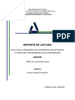 Reporte. Procesamiento de La Información.