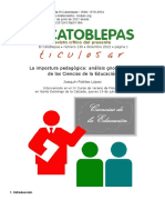 Joaquín Robles López, La impostura pedagógica: análisis gnoseológico de las Ciencias de la Educación, El Catoblepas 130:1, 2012