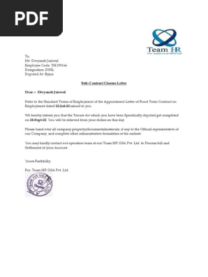 Experience Letter