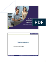 CURSO GERENCIA DE MARKETING Venta Person