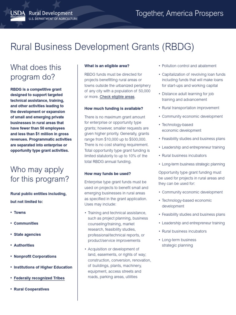 508 RD FS RBS RBDG | PDF | Economic Development | Entrepreneurship