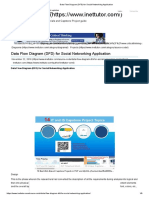 Data Flow Diagram (DFD) For Social Networking Application