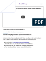 Downloading Python and Pycharm Installation - CodeWithHarry