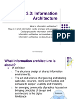 3.3 Information Architecture