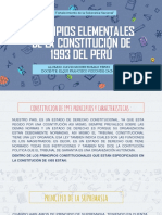 Los Principios de La Constitucion de 1993 de Peru.