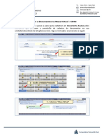 Cadastro de documentos na Mesa Virtual SIPAC