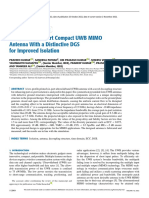 Design of A - Six-Port - Compact - UWB - MIMO - Antenna - With - A - Distinctive - DGS - For - Improved - Isolation