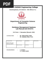 Download Dbms Lab Manual by GanBrave Ganesh Maragani SN60517339 doc pdf