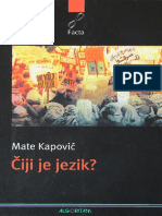 Mate Kapović - ČIJI JE JEZIK