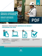 Revisión Matrices y Programa SSO 2020