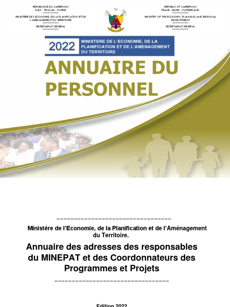 Annuaire des Responsables du MINEPAT | PDF | Planification | Économie