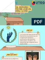 Equisitos, Excepciones y Argumentos para Llevar Una Queja Estatal A La CNDH Caso Práctico y Demostraci8eón.