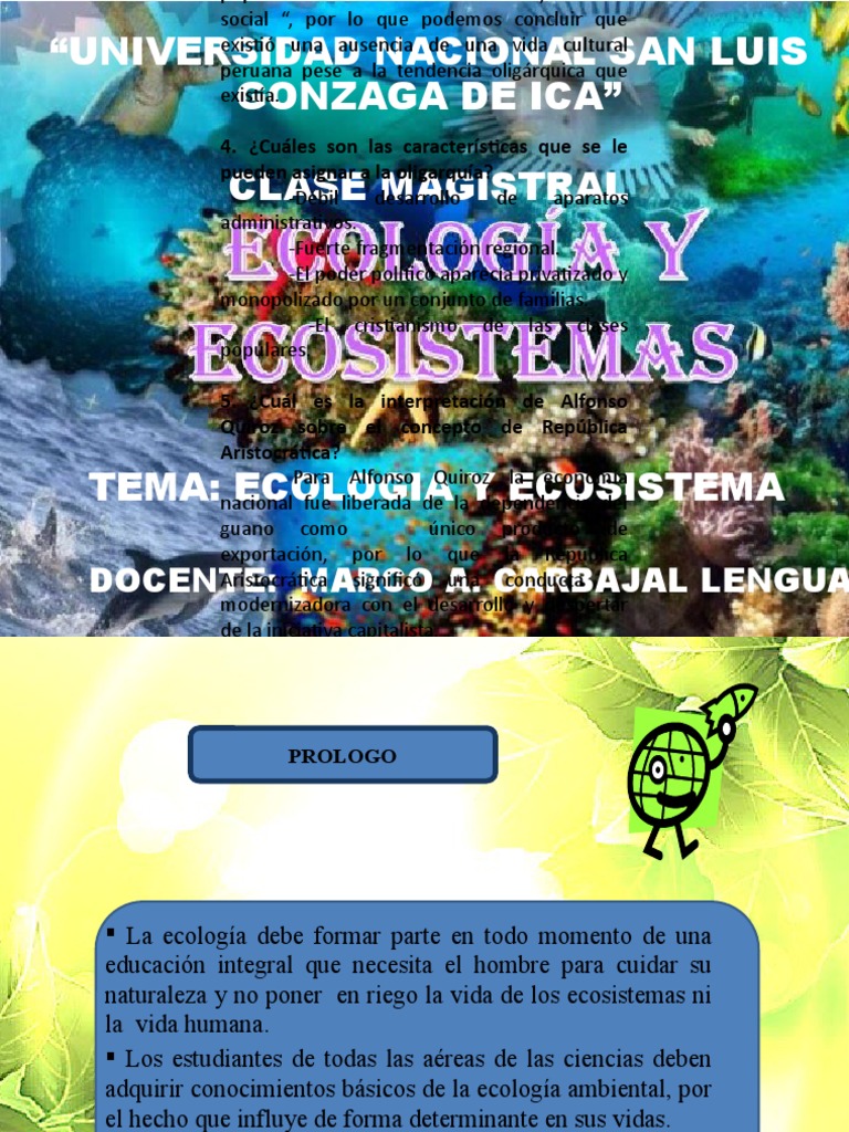 Principios Ecológicos y Ecosistemas | PDF | Ecosistema | Ecología