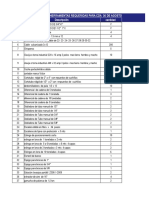 Lisatdo de Herramientas y Consumibles Requeridas CDA 30 de Agosto