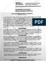 Contratos Entre Corporación Salaba C.A. y La Alcaldía Del Municipio Francisco Javier Pulgar, Del Estado Zulia.