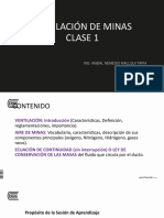 Ventiilación de Minas Clase 1