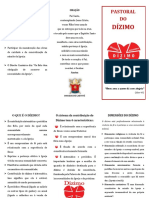 Folder Sobre o Dízimo