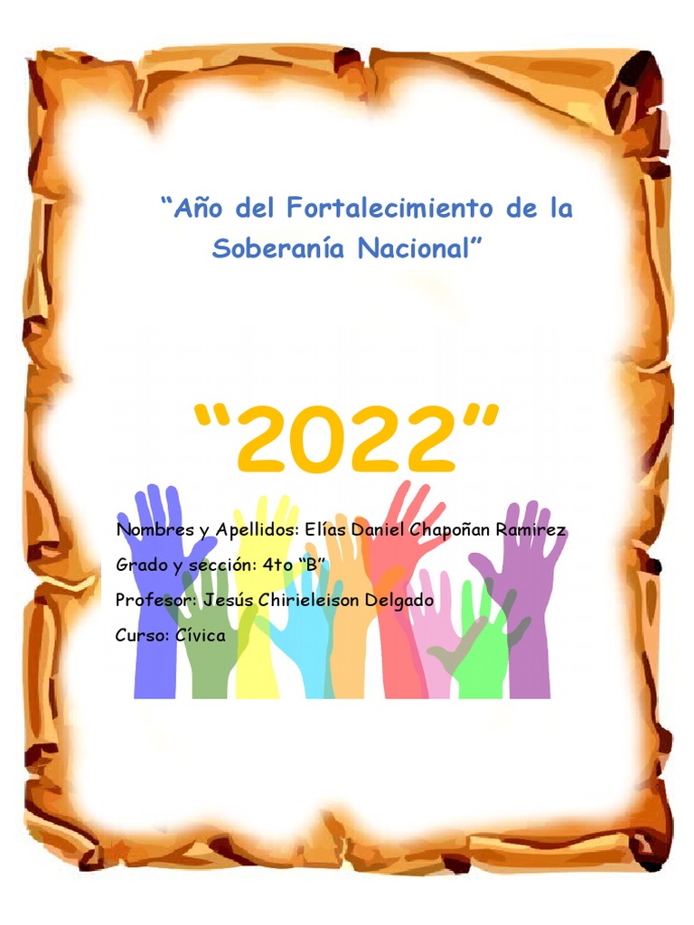 Año Del Fortalecimiento de La Soberanía Nacional | PDF