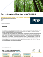 MTE - Overview of Analytics in SAP S4HANA (Part1 July2021)