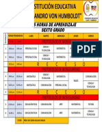 6 Primaria Horario 2022