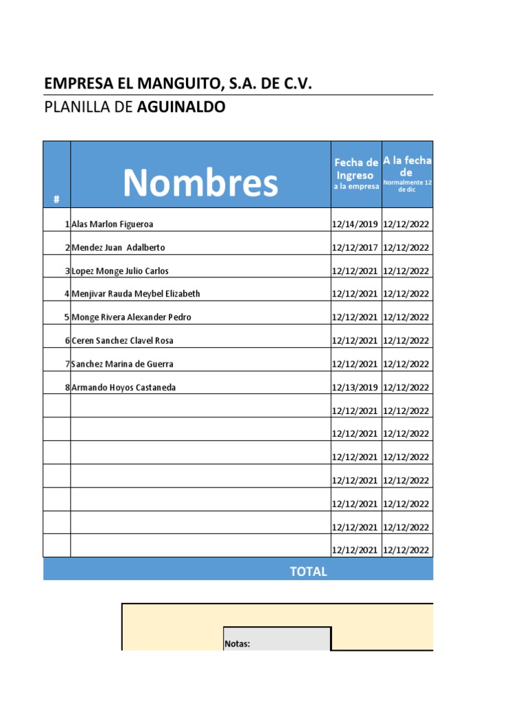 Tabla de Aguinaldo 2022 El Salvador | PDF | Gobierno