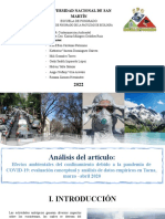 ANÁLISIS DE IMPACTOS AMBIENTALES DURANTE LA PANDEMIA