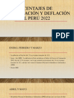 Porcentajes de Inflación y Deflación en El Perú