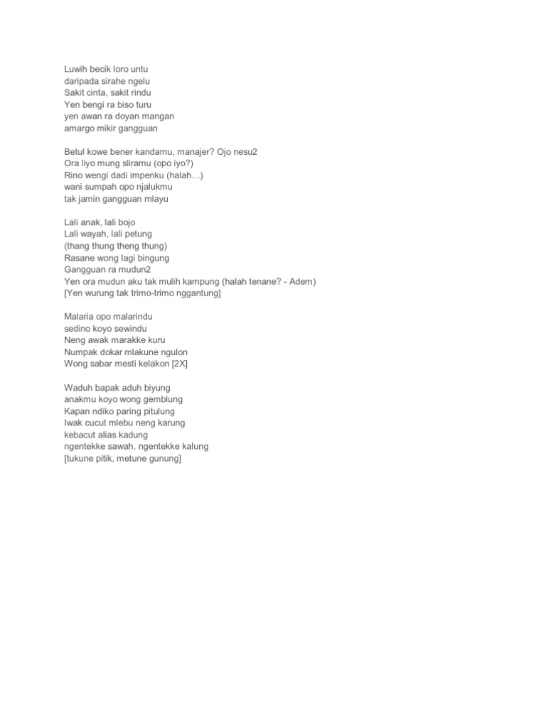 Sakit Rindu | PDF