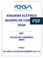 Esquema elétrico placa de comando Siria