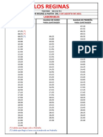 Reginas Horario Laborables