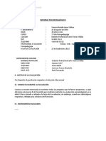 Informe Psicopedagogico