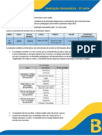 Avaliação Sistemática - 2 Série: Série Data Dia Da Semana Local Tempo Valor Conteúdo Programático 2 Série 22/10