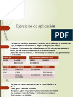 Ejercicios de Aplicación Contabilidad