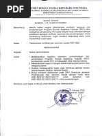 Surat Tugas Pendampingan RST - Kemensos | PDF