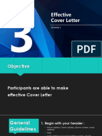 Cover Letter (Application Letter)