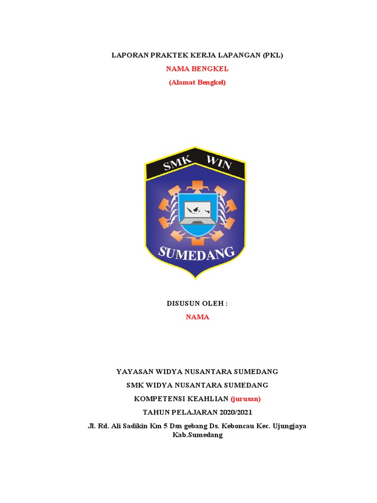 Format Laporan PKL | PDF