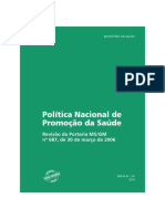 Cartilha - Política Nacional de Promoção Da Saúde