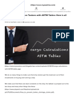 Cargo Calculations On Tankers With ASTM Tables - Here Is All You Need To Know - MySeaTime